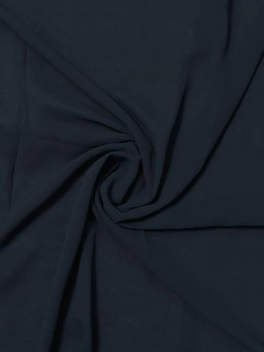 PREMIUM GEORGETTE - NAVY BLUE - Cameo Hijabwears