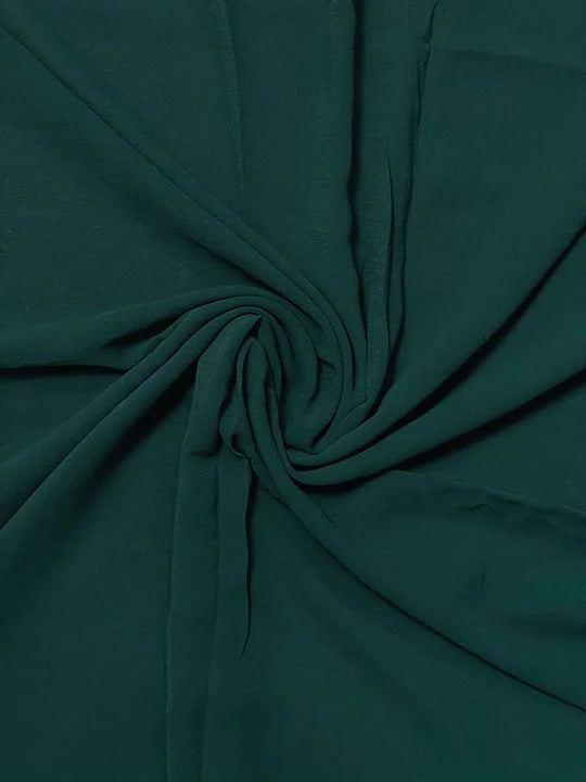 PREMIUM GEORGETTE - BOTTLE GREEN