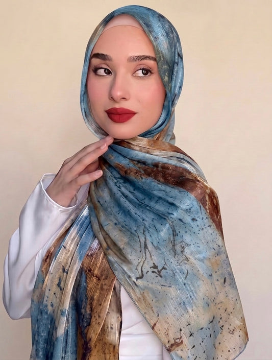 Printed Organza Silk - Soft Sheer Fancy  Hijab