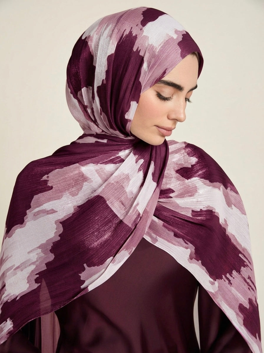 Printed Organza Silk - Soft Sheer Fancy  Hijab