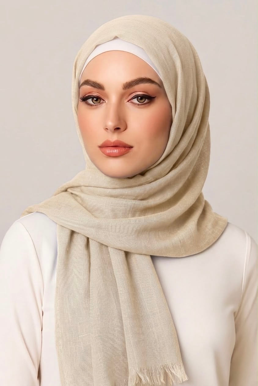 Turkish Lawn Hijab Custard