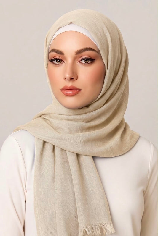 Turkish Lawn Hijab Custard