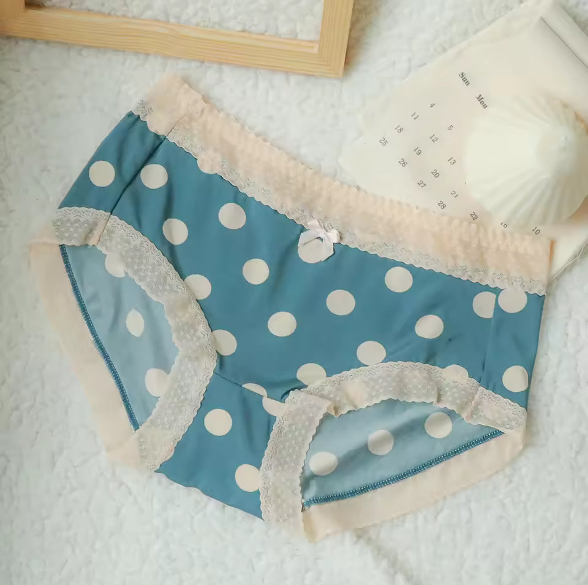 Imported Cotton Polka Panty- Free Size