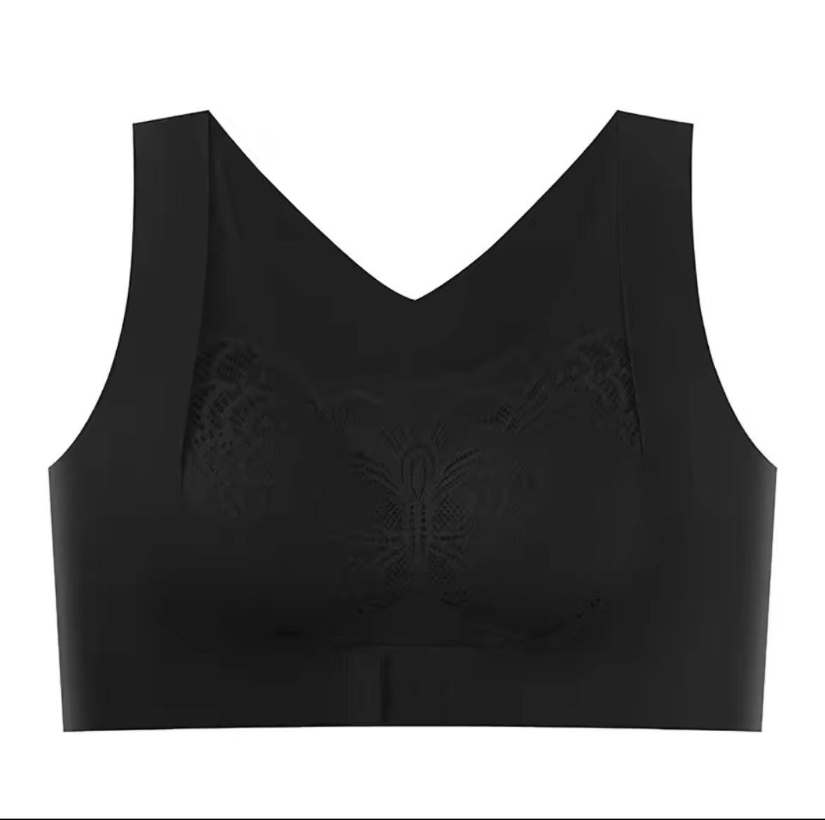 Women’s Seamless No Wire Push-Up Bra with Front Closure & Back Support