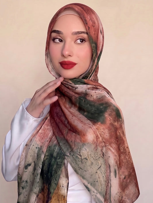 Printed Organza Silk - Soft Sheer Fancy  Hijab