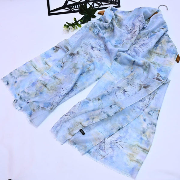 Printed Lawn Hijab- Floral