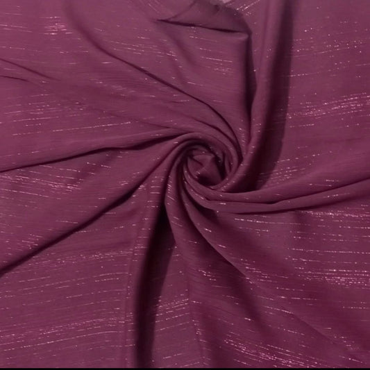 Zari Georgete Hijab - Maroon - Cameo Hijabwears