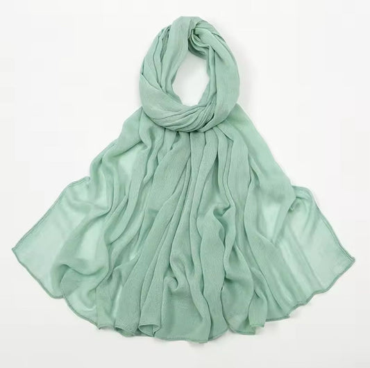 PREMIUM GEORGETTE HIJAB - PISTACHIO - Cameo Hijabwears