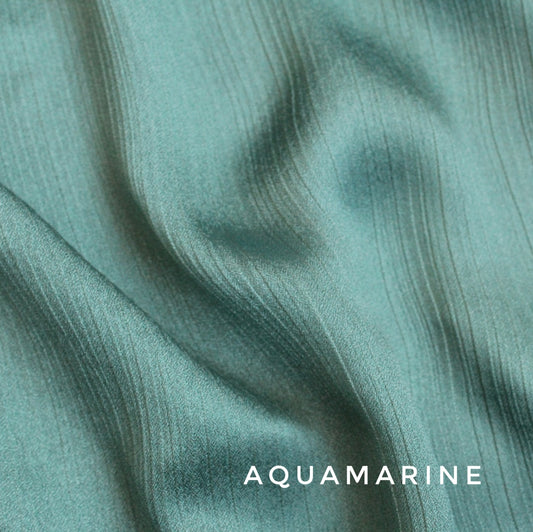 CRINKLE SILK - AQUAMARINE