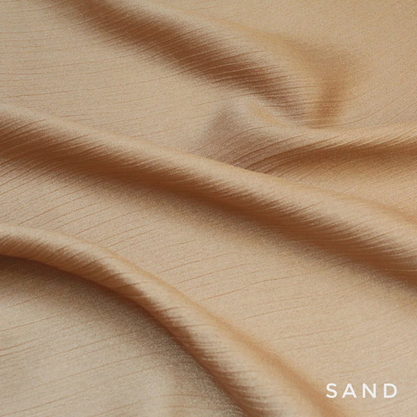 CRINKLE SILK Hijab- SAND