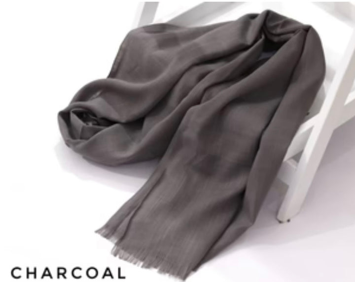 Turkish Lawn Charcoal - Cameo Hijabwears