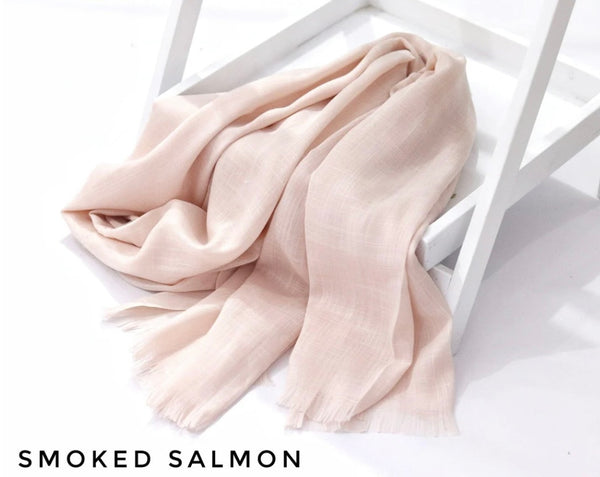 Turkish Lawn Smoked Salmon - Cameo Hijabwears