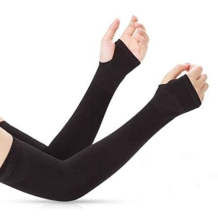 Arm Sleeves (with thumbhole) Black - Cameo