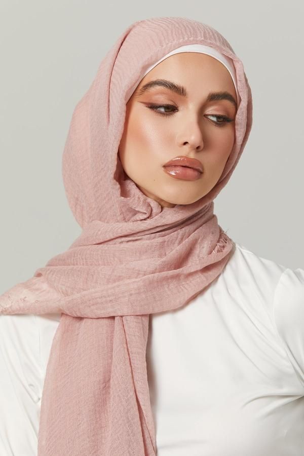 Crimps Hijab Nude Pink - Cameo