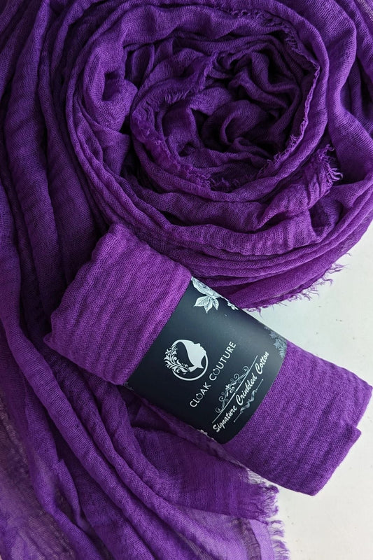 Crimps Hijab Purple - Cameo