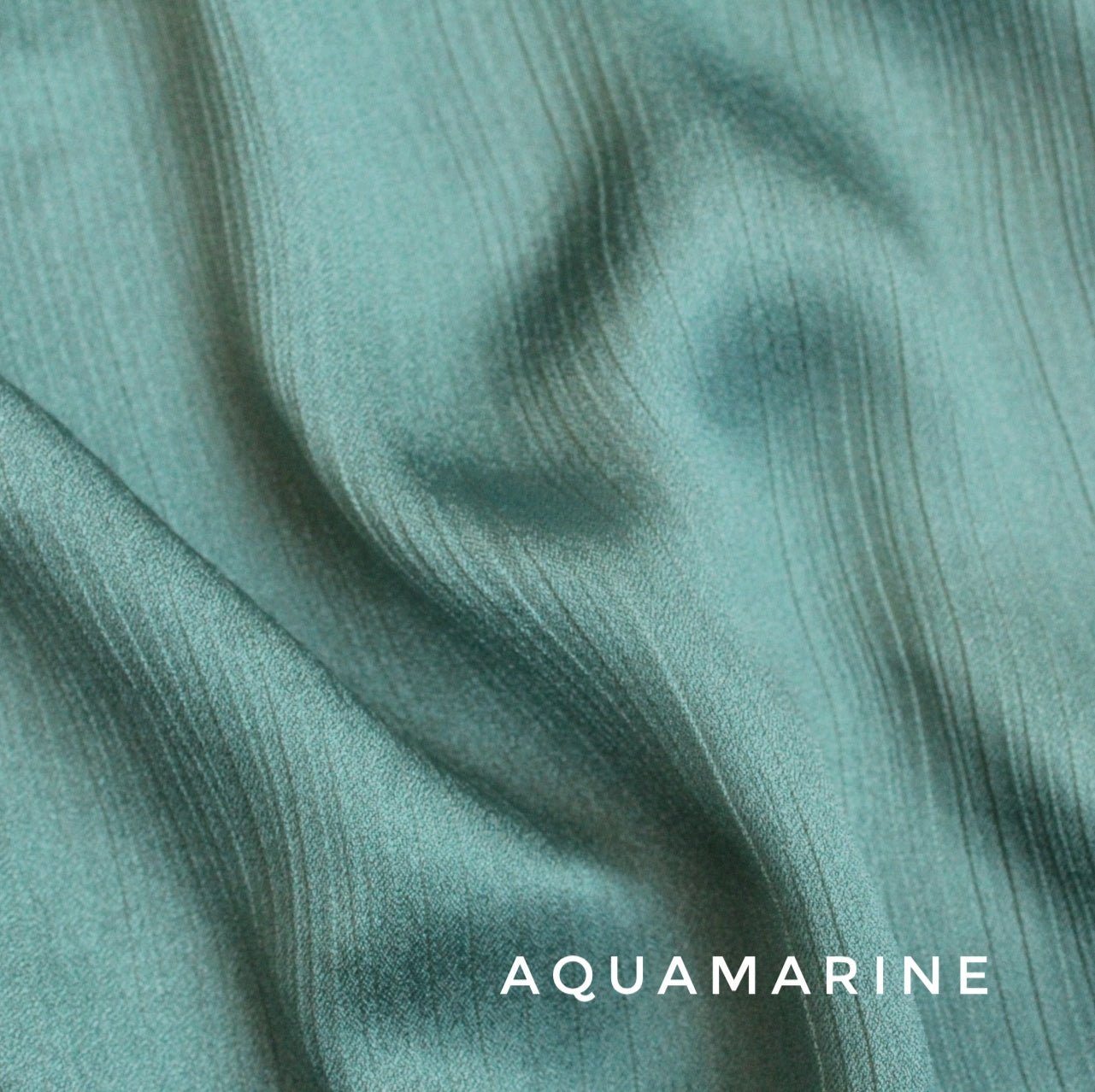 CRINKLE SILK Hijab - AQUAMARINE - Cameo