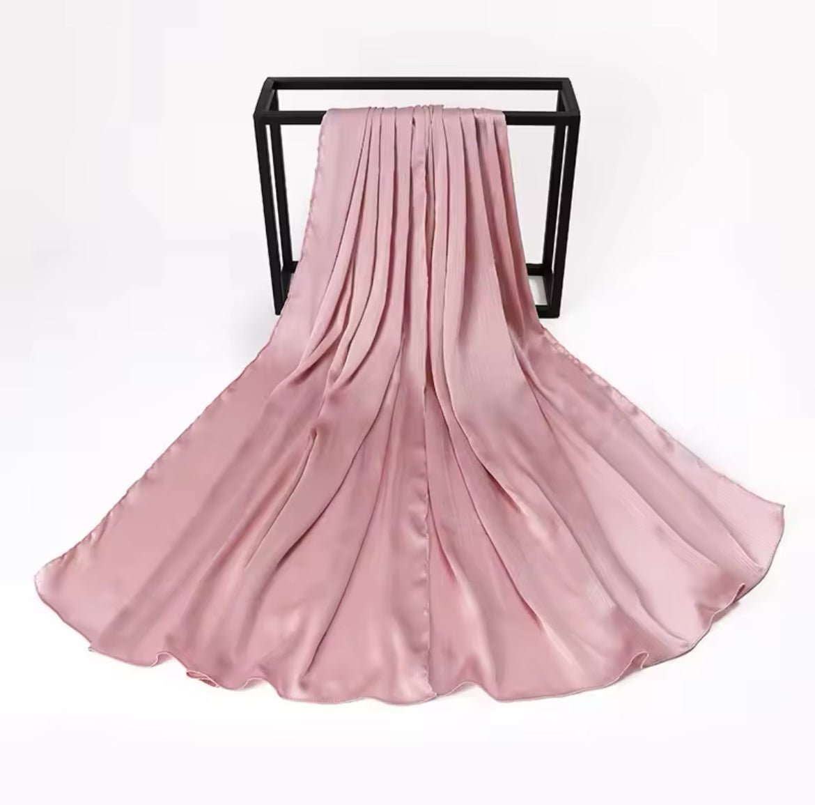 CRINKLE SILK Hijab - NUDE PINK - Cameo