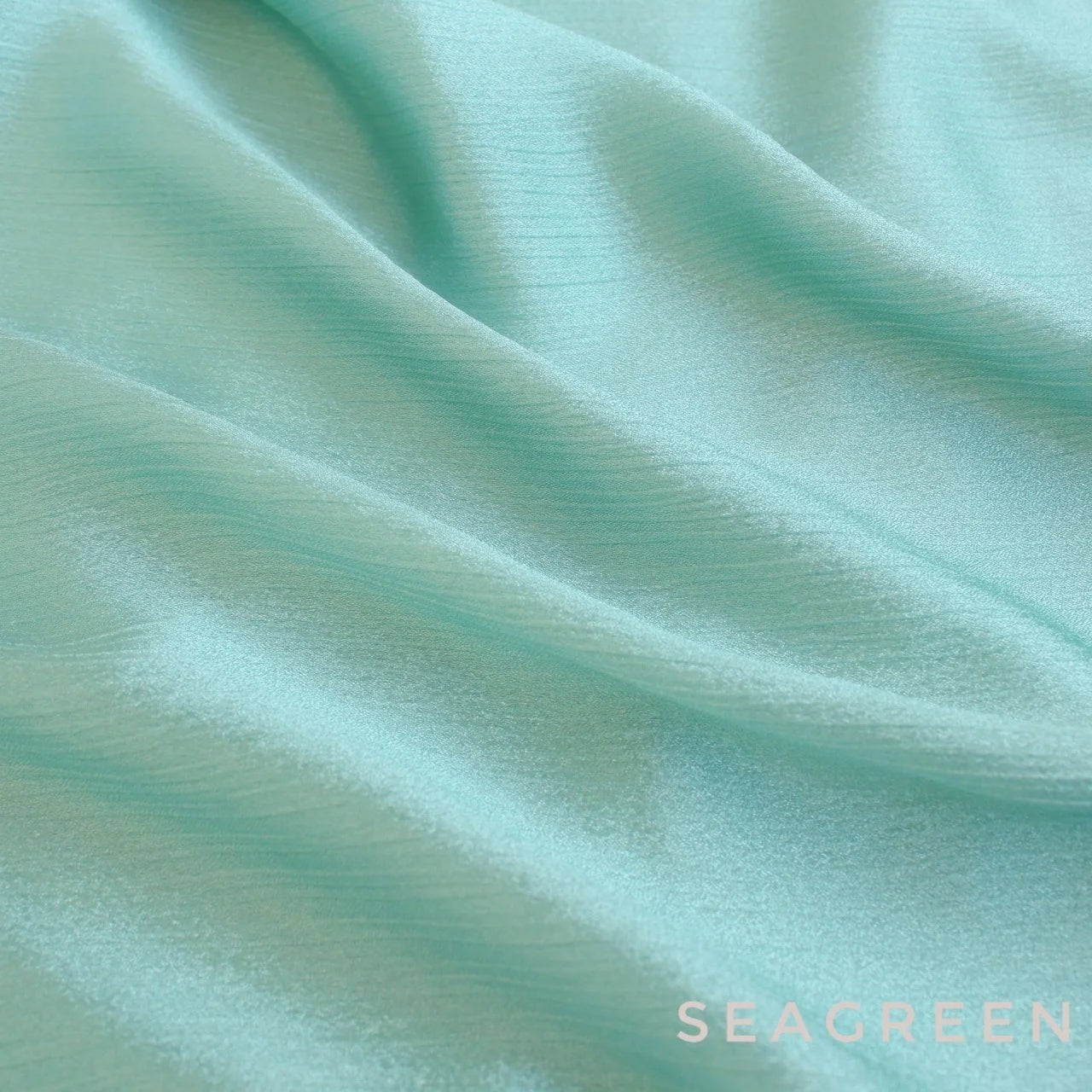 CRINKLE SILK Hijab - SEAGREEN - Cameo