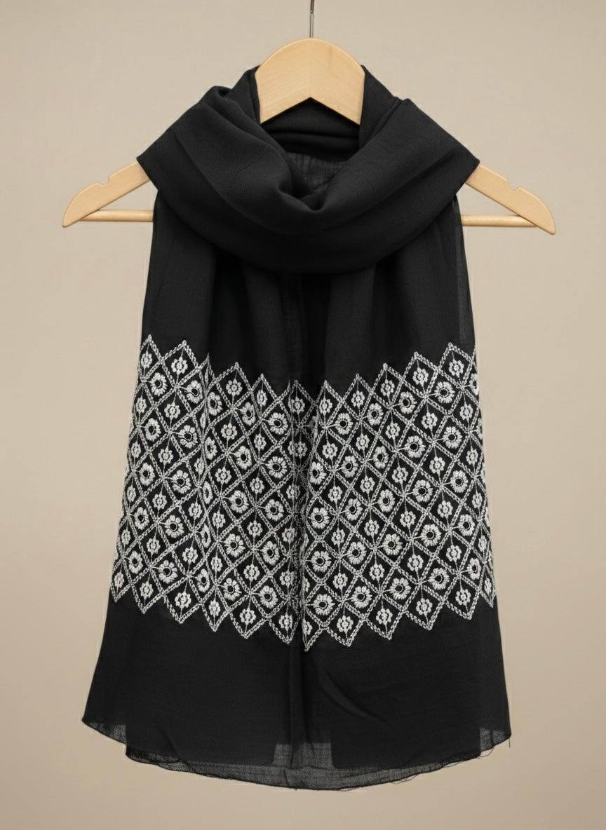 Diamond Embroidery - Black - Cameo