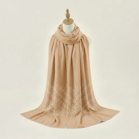Diamond Embroidery - lvory - Cameo