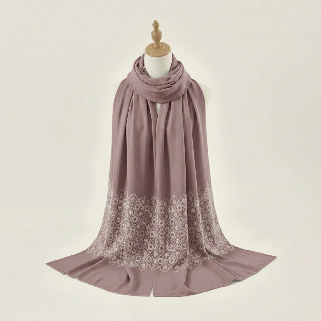 Diamond Embroidery - Mauve - Cameo