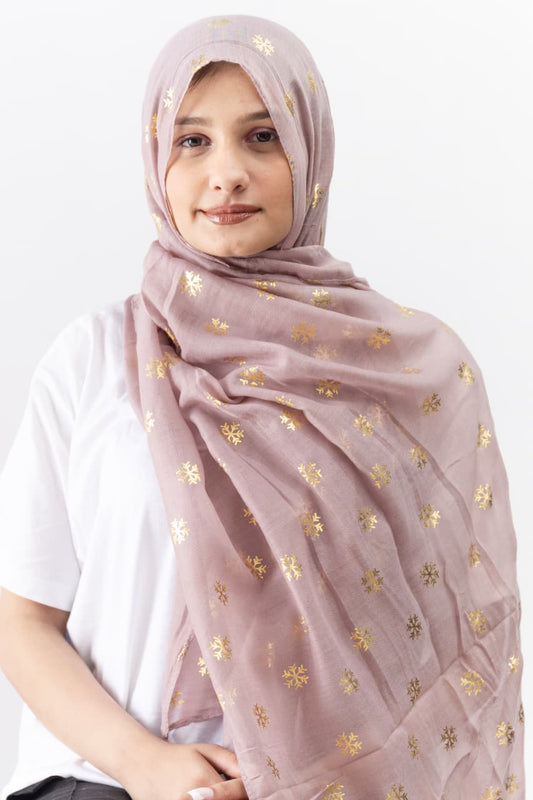 Foil Lawn Hijab - Fawn - Cameo