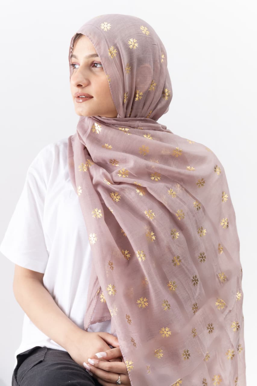 Foil Lawn Hijab - Fawn - Cameo