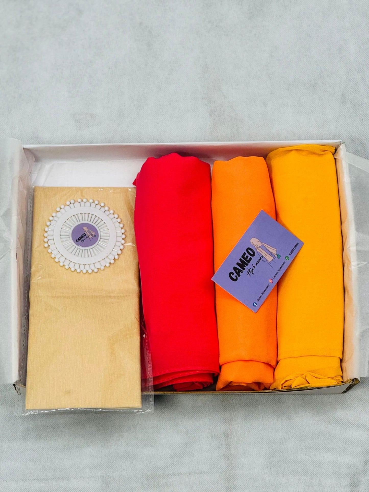 Hijab bundle with Free Pins - Cameo