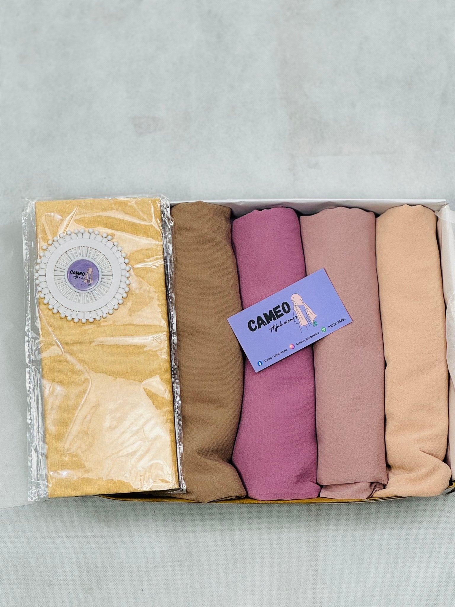 Hijab bundle with Free Pins - Cameo