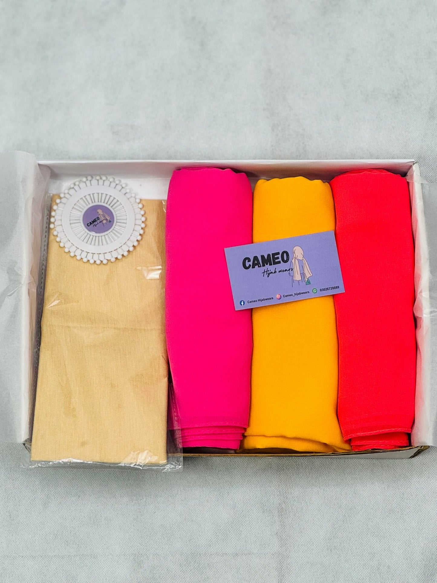 Hijab bundle with Free Pins - Cameo