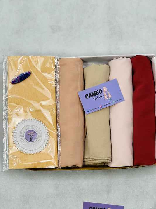 Hijab bundle with Free Pins - Cameo