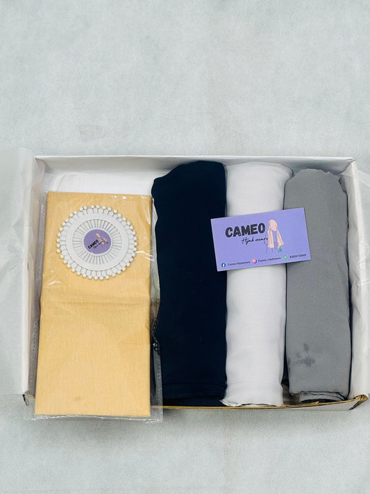 Hijab bundle with Free Pins - Cameo