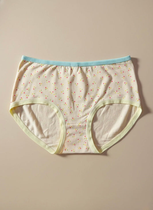 Imported Cotton Polka Panty - Free Size - Cameo