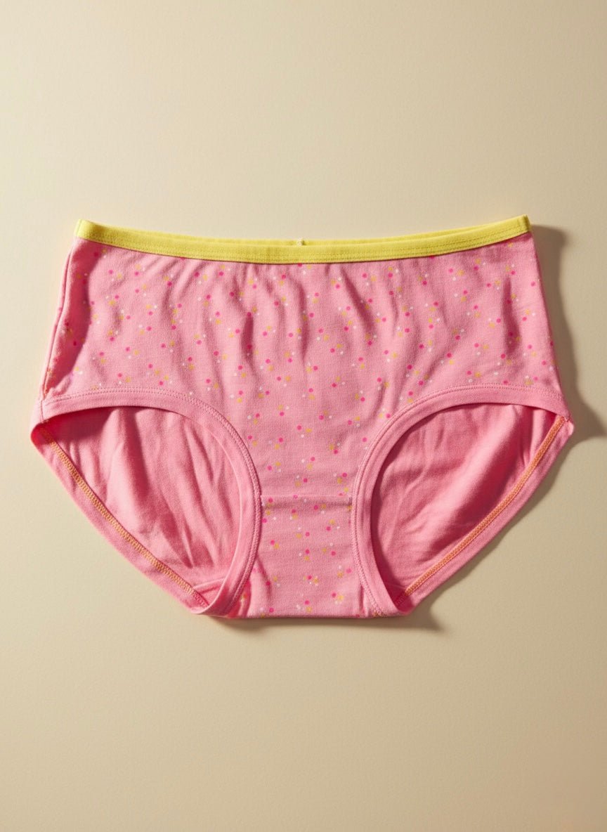 Imported Cotton Polka Panty - Free Size - Cameo