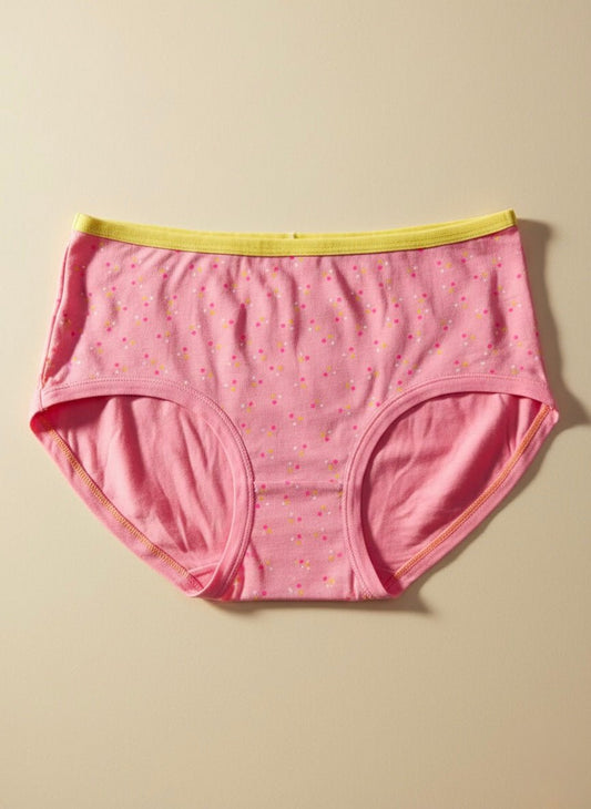 Imported Cotton Polka Panty - Free Size - Cameo