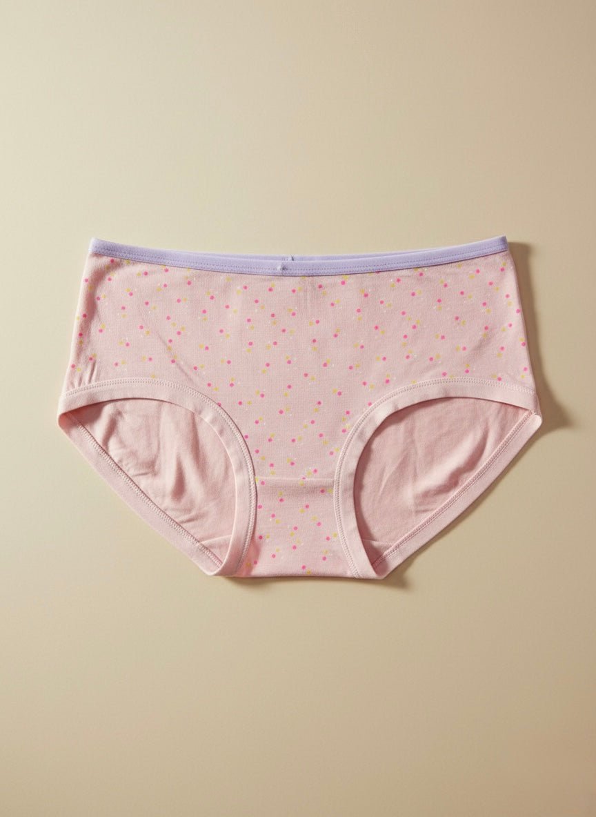 Imported Cotton Polka Panty - Free Size - Cameo