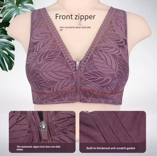 Ladies Front Fastening Bra designed for maximum comfort & gentle support. - Cameo