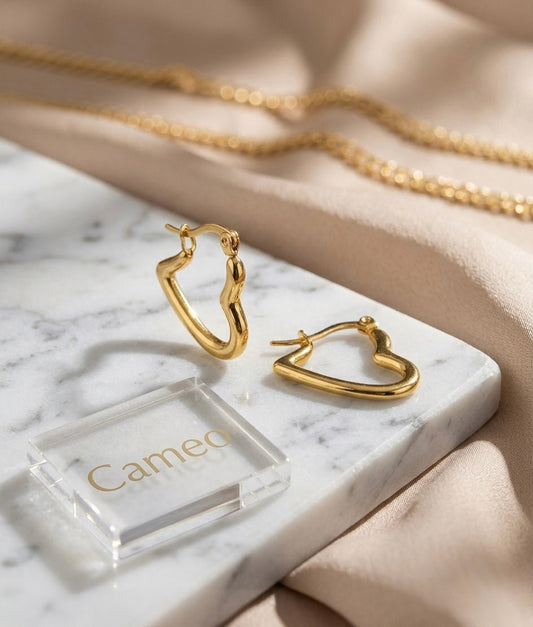 Minimal Stainless Steel Earing - Cameo