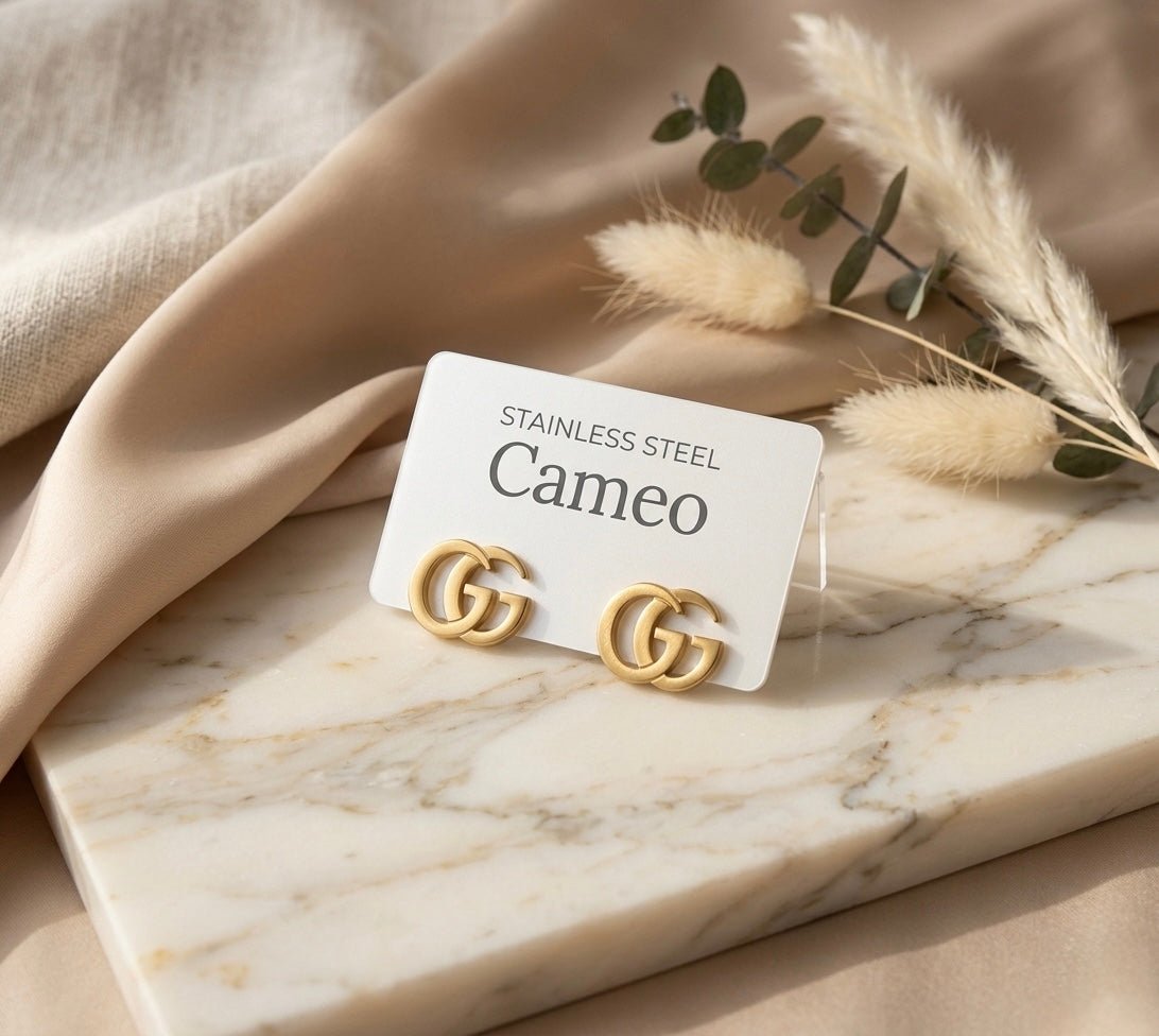 Minimal Stainless Steel Earing - Cameo