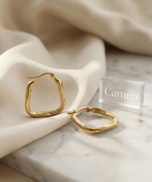 Minimal Stainless Steel Earing - Cameo