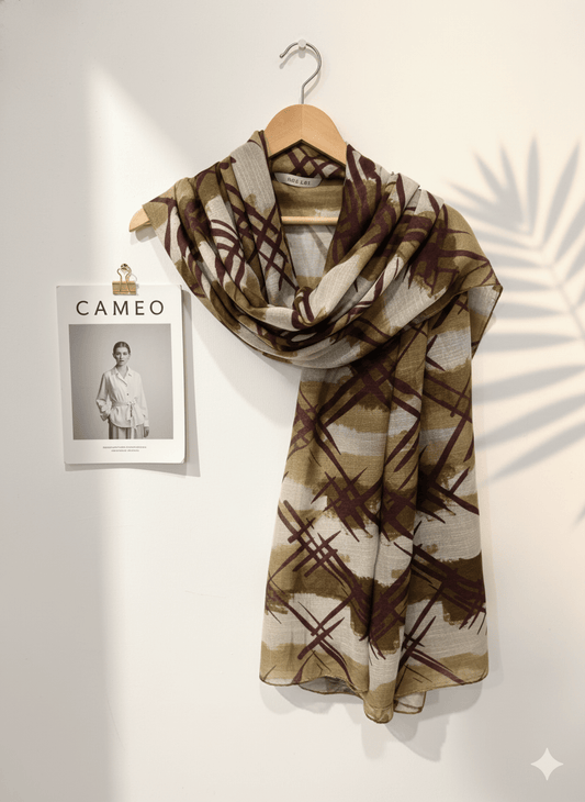 Moroccan Lawn Hijab - Cameo