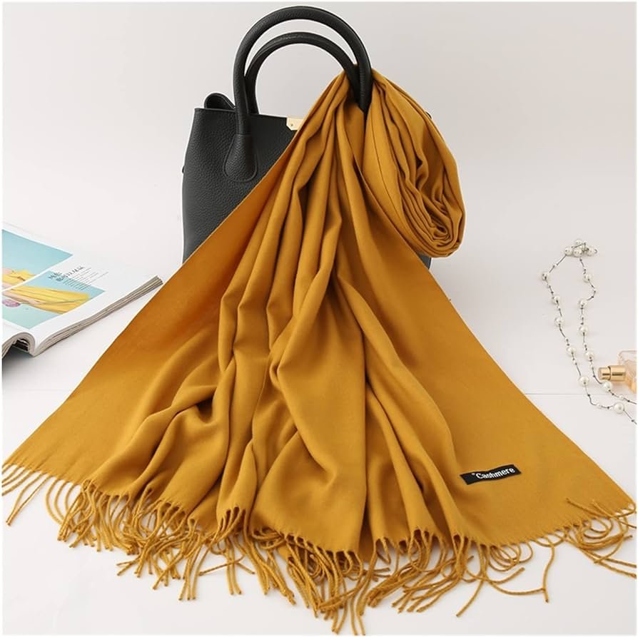 Pashmina Hijab - Mustard - Cameo