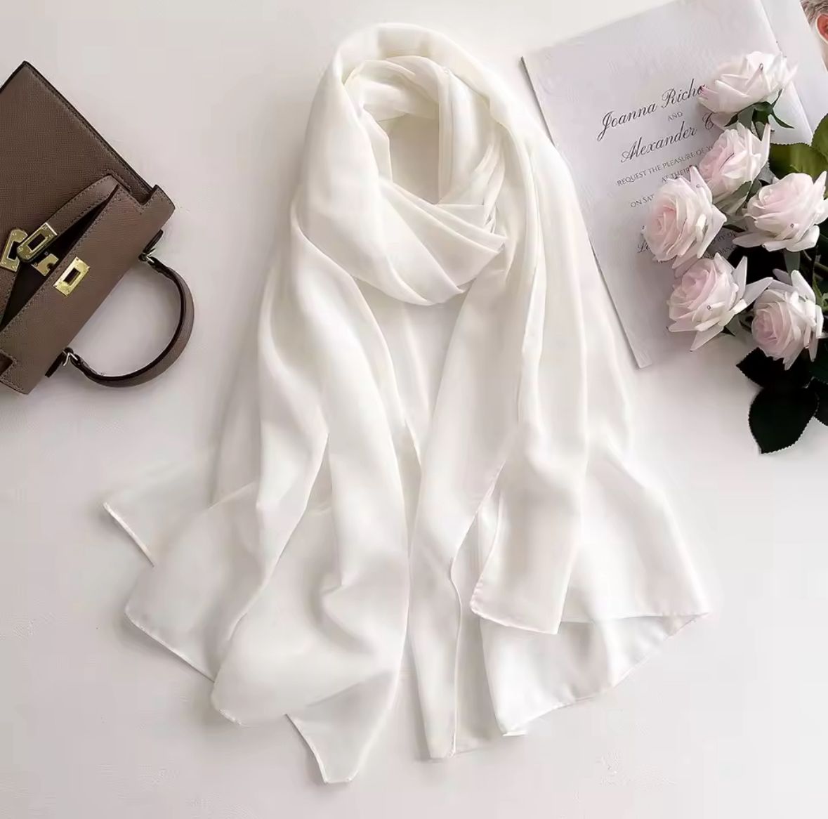 PEWMIM GEOGETTTEE HIJAB - MILKY WHITE - Cameo