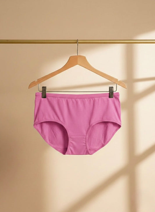 Plain Cotton Underwear – Soft Everyday Essential - Free Size - Cameo
