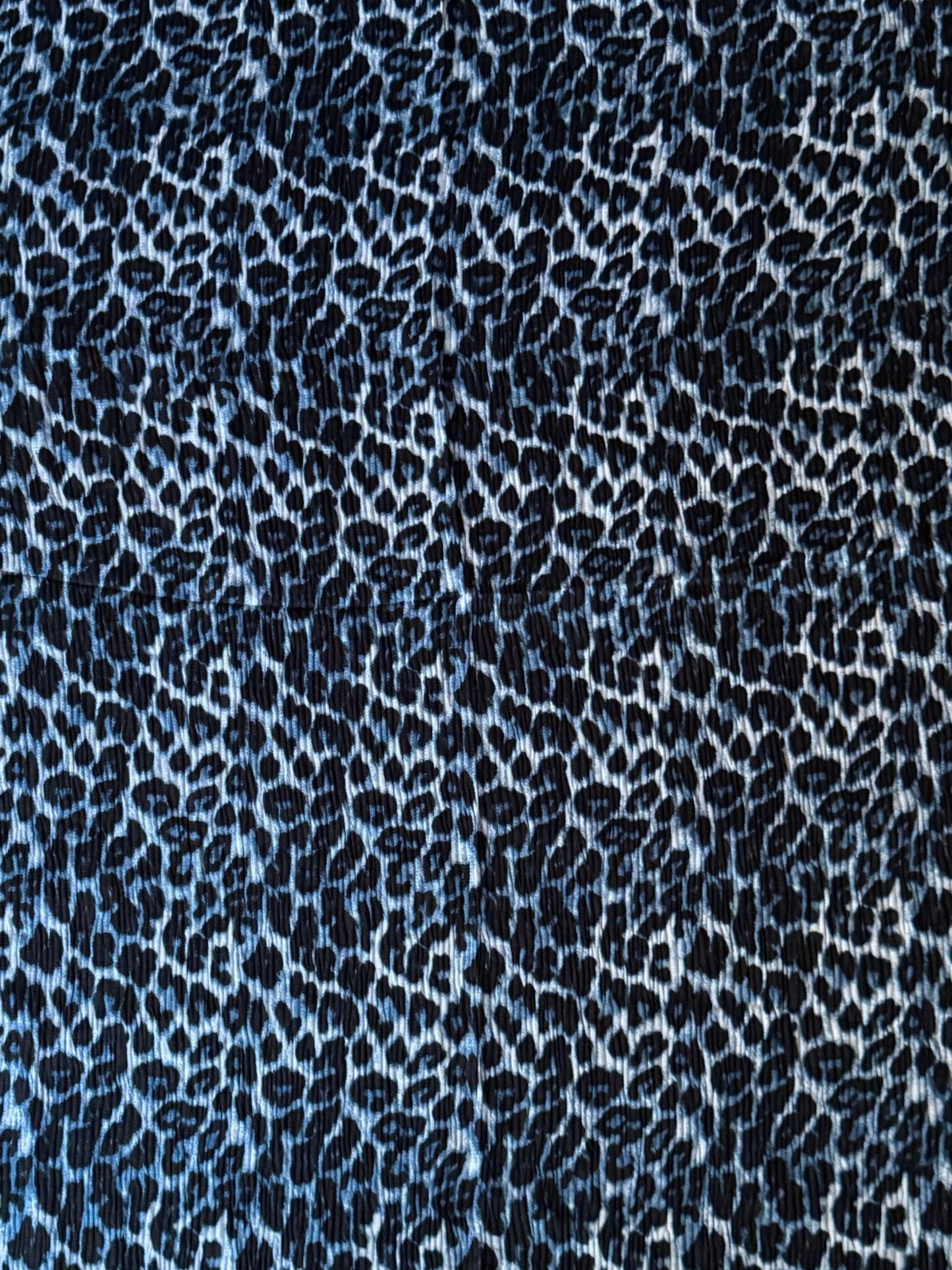 Pleated Lawn Hijab – Soft Summer Viscose | Leopard Print - Cameo