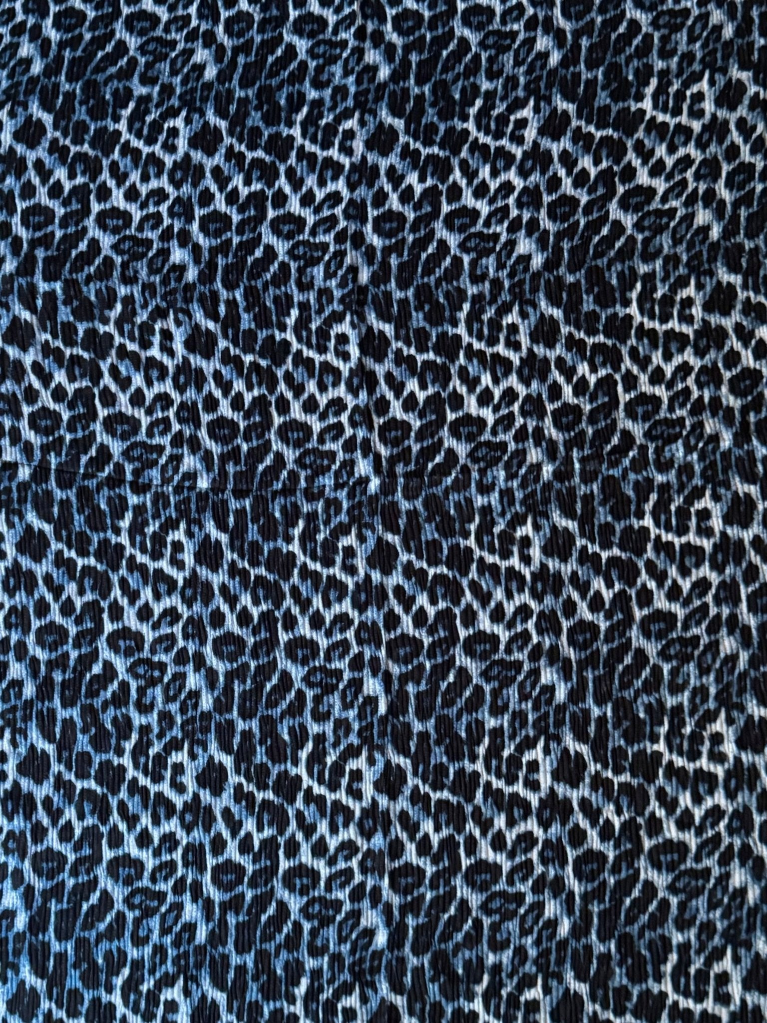 Pleated Lawn Hijab – Soft Summer Viscose | Leopard Print - Cameo