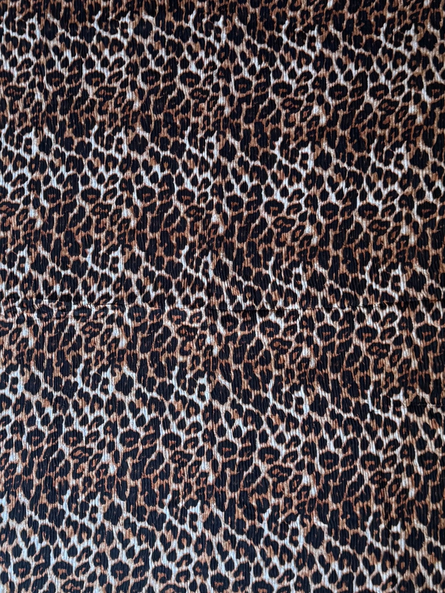 Pleated Lawn Hijab – Soft Summer Viscose | Leopard Print - Cameo