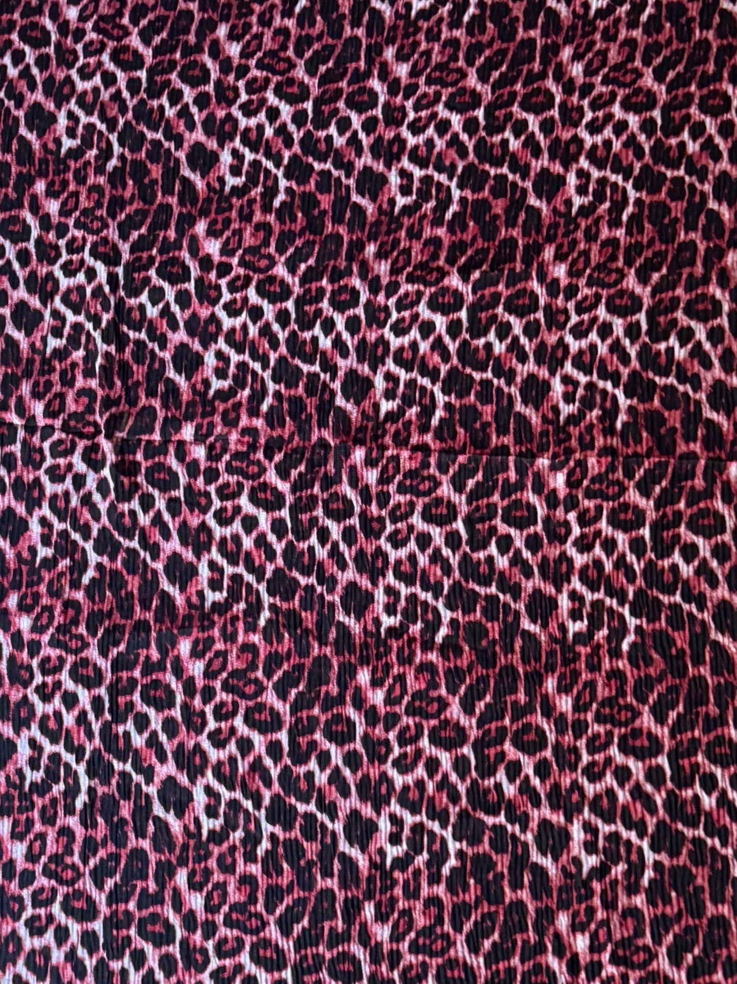 Pleated Lawn Hijab – Soft Summer Viscose | Leopard Print - Cameo