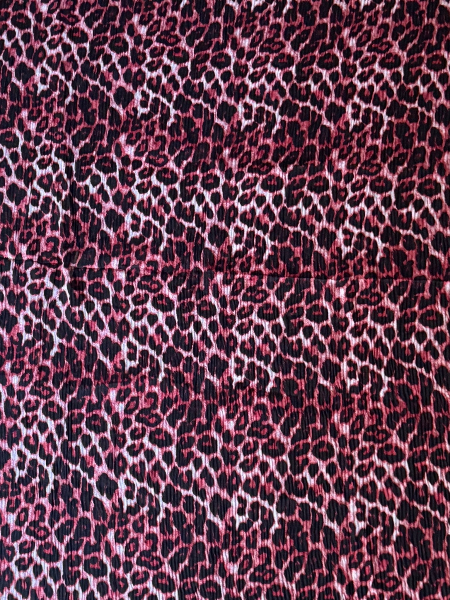 Pleated Lawn Hijab – Soft Summer Viscose | Leopard Print - Cameo