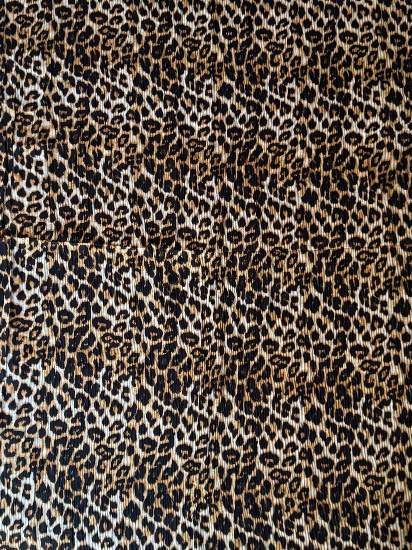 Pleated Lawn Hijab – Soft Summer Viscose | Leopard Print - Cameo